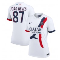 Paris Saint-Germain Joao Neves #87 Bortatröja Kvinnor 2024-25 Korta ärmar